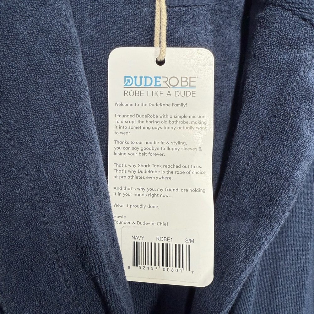 NWT Dude Robe Hooded Robe Size Small/Medium - Picture 8 of 10